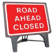 CuStack Road Ahead Closed Sign - 1050 x 750mm