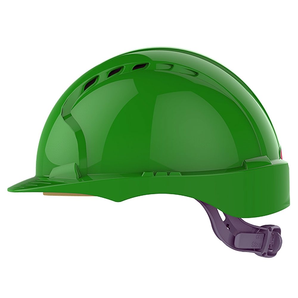 JSP EVO3 Vented Slip Ratchet Safety Helmet - Green - PF Cusack