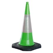Green Traffic Cones