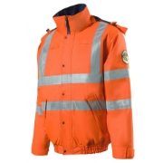 Roots Stormbuster Rail FR AS Waterproof Breathable Hi-Vis Orange Jacket