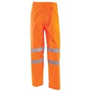 Rail Waterproof Hi-Vis Orange Overtrousers