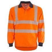 Jafco FlameAwear Rail FR AS Arc 4kA Hi-Vis Orange Polo Shirt