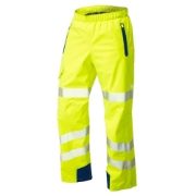Leo Lundy Waterproof Breathable Hi-Vis High Performance Yellow Overtrousers