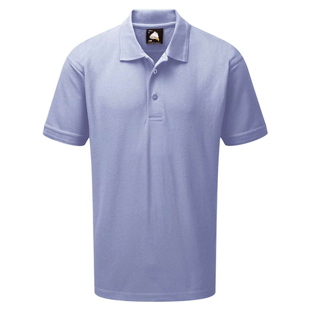 Orn Eagle Premium Short Sleeve Polo Shirt - Sky Blue