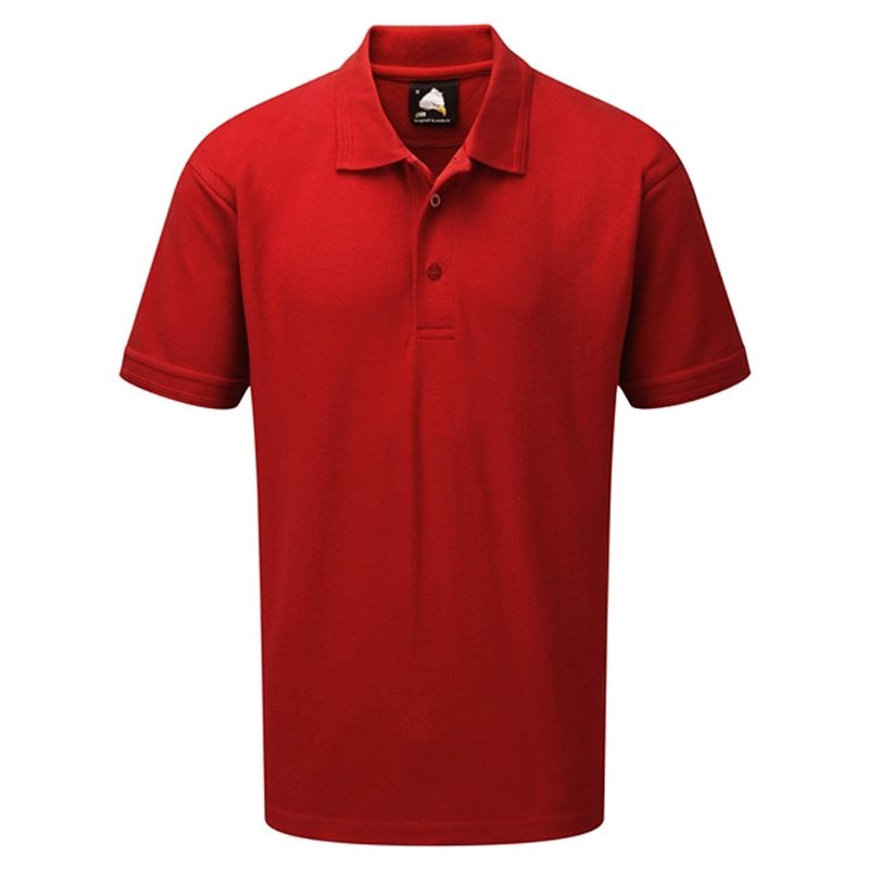 Orn Eagle Premium Short Sleeve Polo Shirt - 220gsm - Red