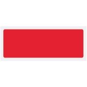 Red Blank Rigid Plastic Sign - 600 x 200mm