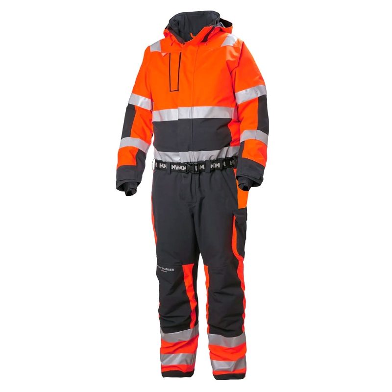 Helly Hanson Alna 2 Insulated Hi-Vis Orange / Black Winter Suit