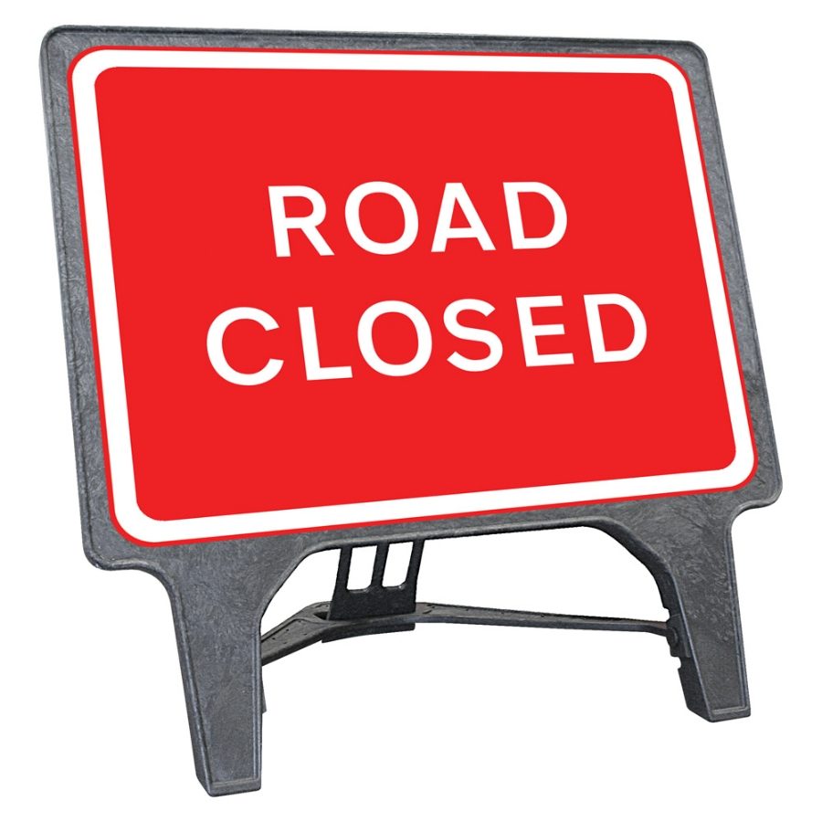 BRAND NEW Road Closed Access Only 1050 x 750mm Road Traffic Safety Sign 
