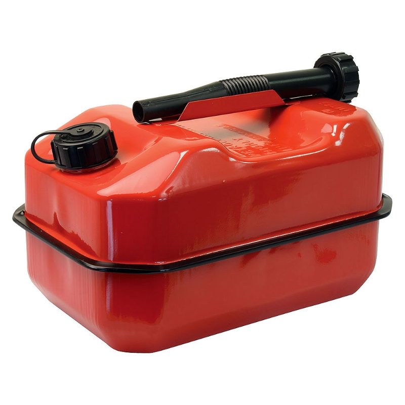 Red Metal Fuel Can - 10 Litre