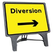CuStack Diversion Right Sign - 1050 x 750mm