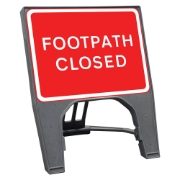 CuStack 'Footpath Closed' Sign - 600 x 450mm