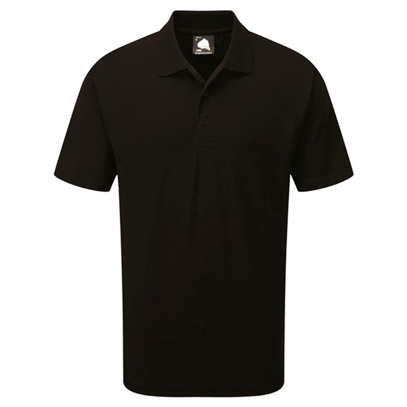 Orn Raven Short Sleeve Polo Shirt - Black