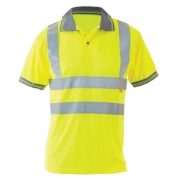 Hi-Vis Short Sleeve Yellow Polo Shirt