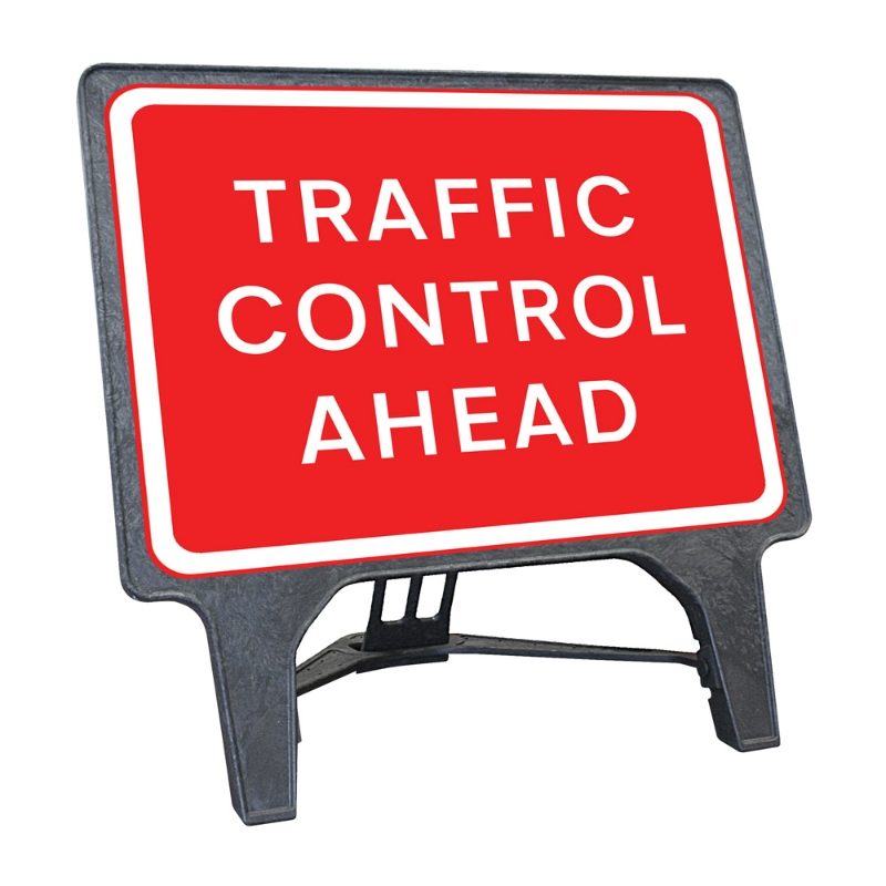 CuStack Traffic Control Ahead Sign - 1050 x 750mm