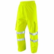 Leo Instow Waterproof Breathable Hi-Vis Executive Yellow Cargo Overtrousers
