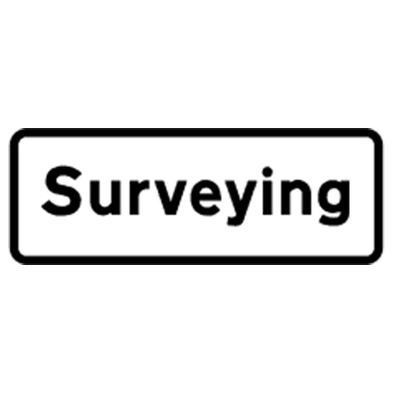Classic Surveying Roll Up Road Sign Supplement Plate - 750mm