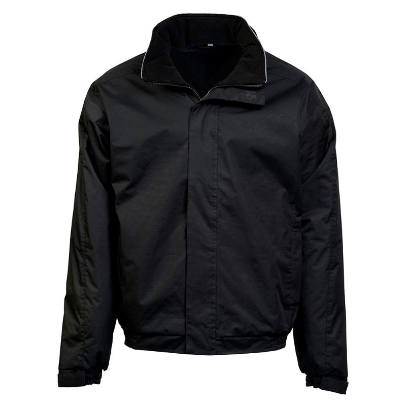 Orn Fulmar Fleece Lined Bomber Jacket - Black