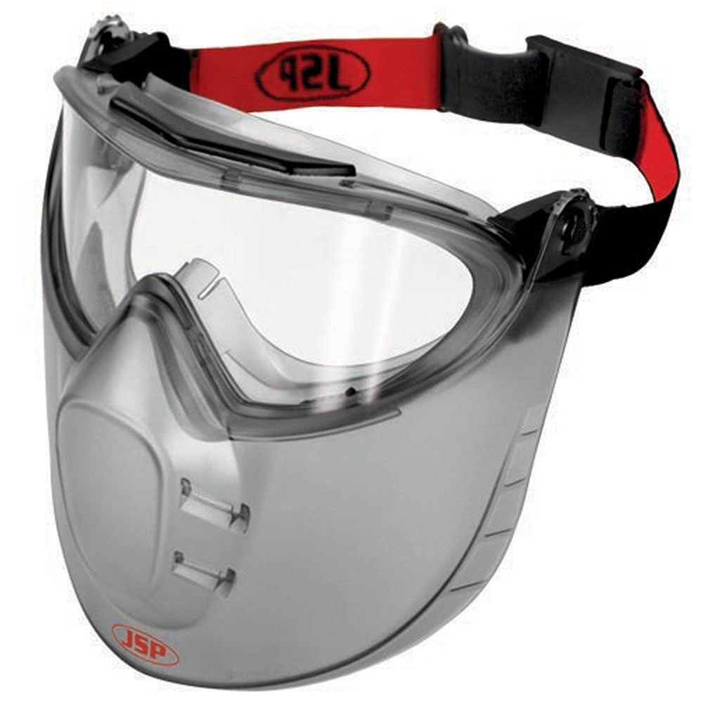 JSP Stealth 9200 Face Shield Safety Goggles - N Rated with MistResist+