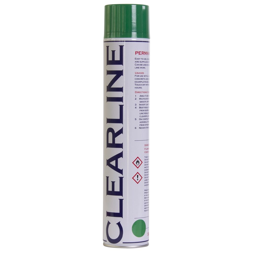 Permanent Road Marking Spray Paint - 750ml - Green