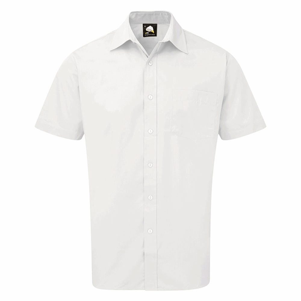 Orn Essential Men's Short Sleeve Shirt - White