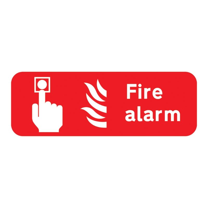 Fire Alarm Sign - 600 x 200 x 1mm