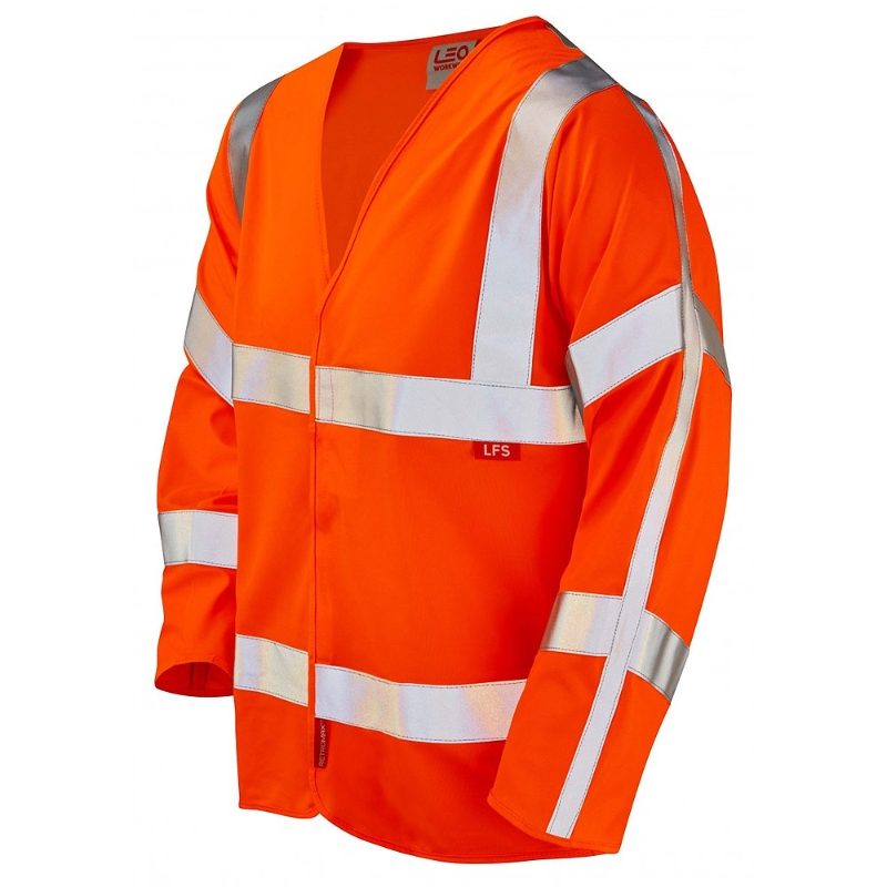 Orange PARKHAM Class 3 LFS Sleeved Waistcoat Small