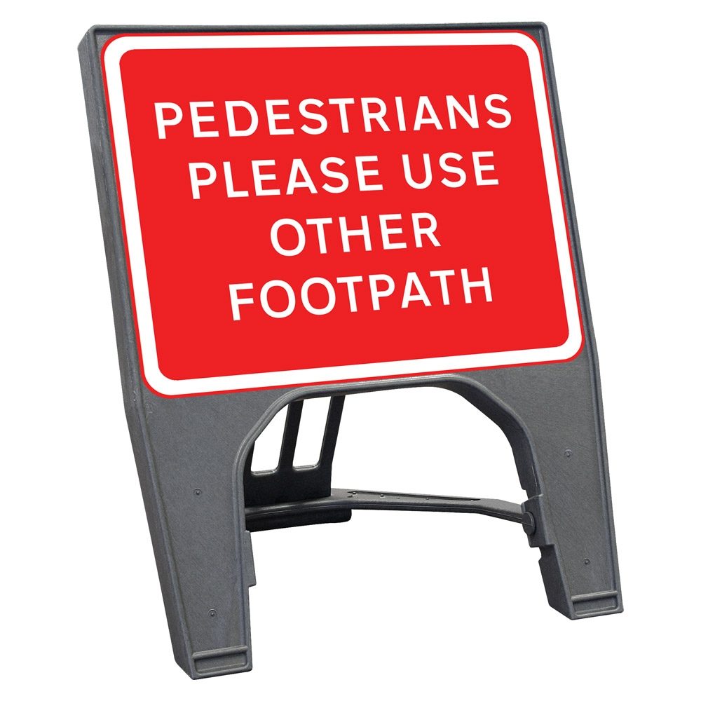 CuStack Pedestrians Please Use Other Footpath Sign - 600 x 450mm
