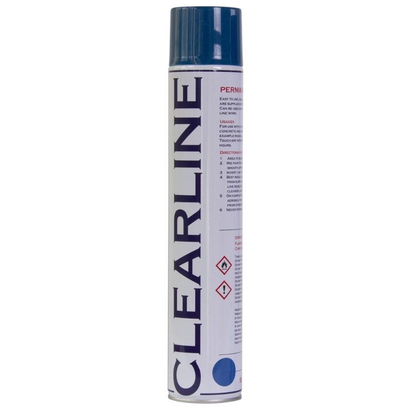 Permanent Road Marking Spray Paint - 750ml - Blue