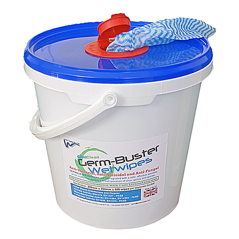 Germ Buster Wipes - Tub of 500