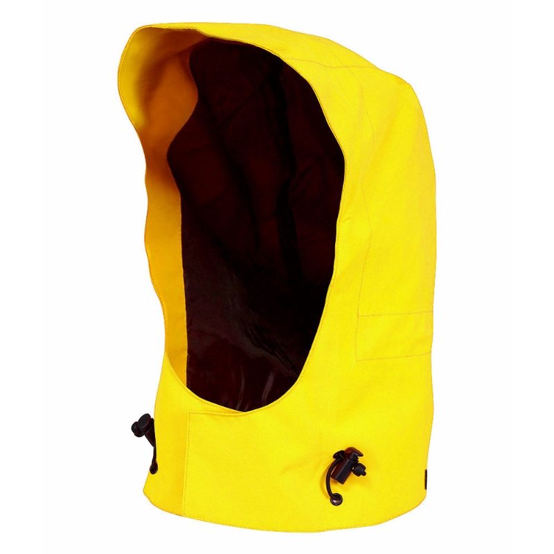 Gore-Tex Waterproof Breathable 2 Layer Yellow Jacket Hood
