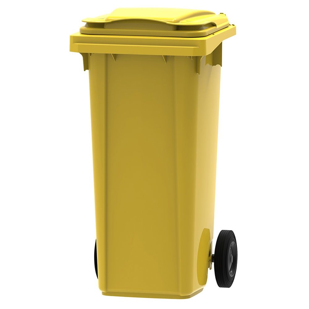 Yellow Wheelie Bin - 120 Litre - Pf Cusack