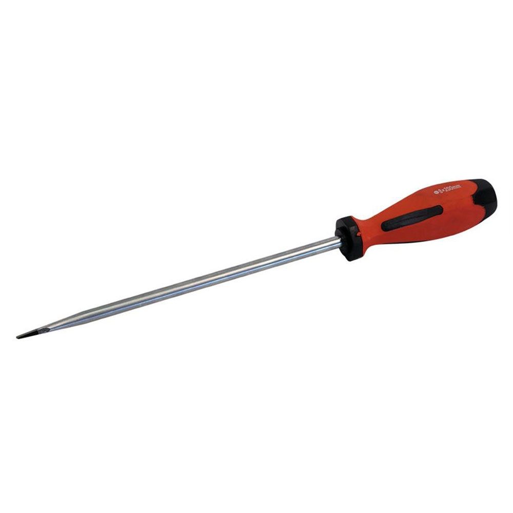 Plain Slotted Soft Grip Screwdriver - 10 inch