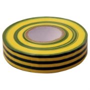 Green / Yellow PVC Electrical / Insulating Tape - 20mm x 33m