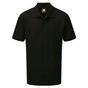 Orn Oriole Wicking Short Sleeve Polo Shirt - Black