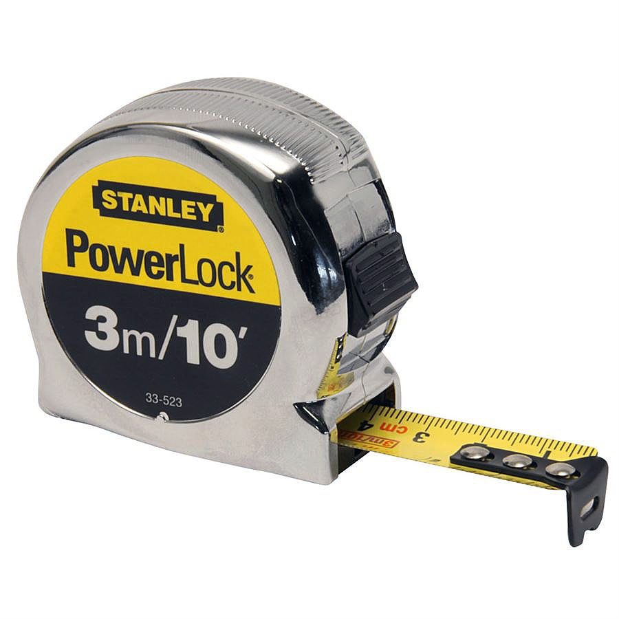 Stanley Powerlock Steel Tape Measure - 3m