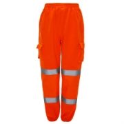 Supertouch Rail Hi-Vis Orange Jogging Bottoms