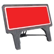 CuStack Red Face, White Border Sign - 1050 x 450mm