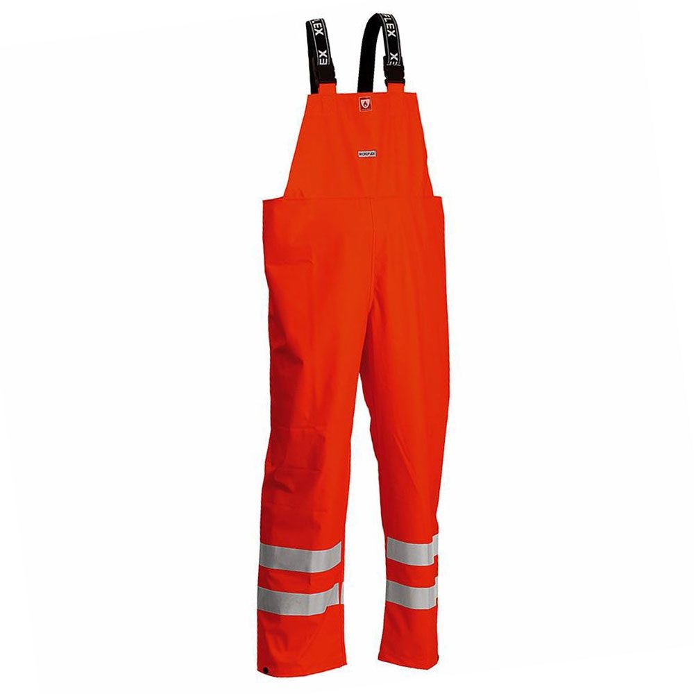 Lyngsoe ARC-LR4059 FR AS Waterproof Arc 4kA Hi-Vis Orange Bib Trousers