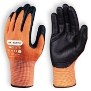 Skytec TRC712 Tricolore Nitrile Foam Orange Safety Gloves - Cut Level C