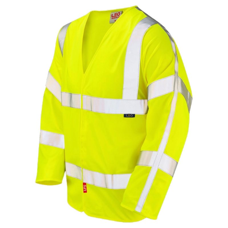 Leo Parkham FR Hi-Vis Long Sleeve Yellow Waistcoat