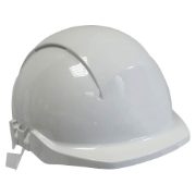 Centurion Concept Unvented White Safety Helmet - Reduced Peak